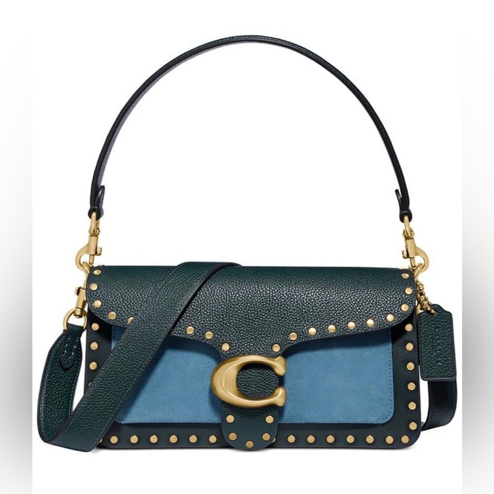 New Coach Tabby Shoulder Bag 26 In Colorblock With Rivets 92151